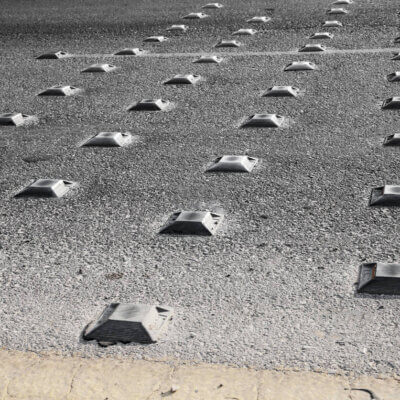 Aluminum road studs