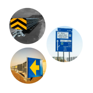 The company has also participated in other projects in Riyadh, Madinah, and Najran with its traffic signs, and we seek to provide these signs with the best quality and quickest delivery