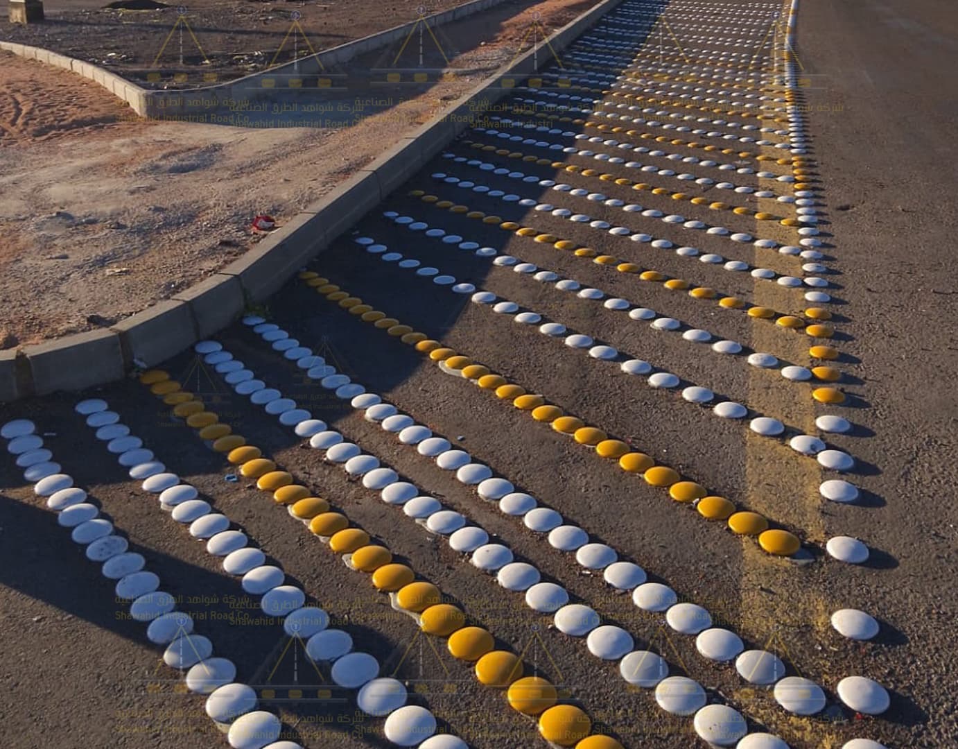Road safety system - ceramic road studs