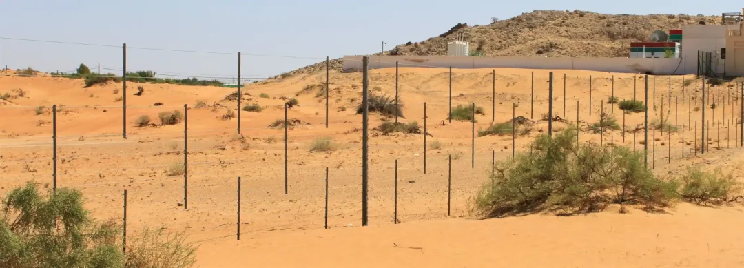 sand animal fence