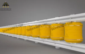 Safety roller barriers - traffic safety