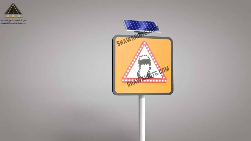 Solar road sign - Traffic Accident - traffic safety - Shawahid