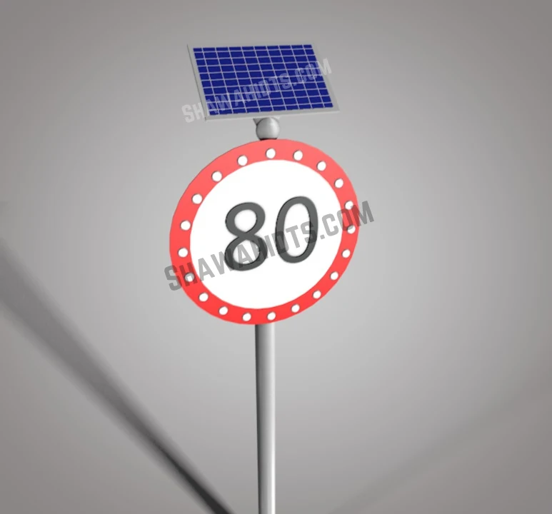 Solar traffic signs - Traffic accidents