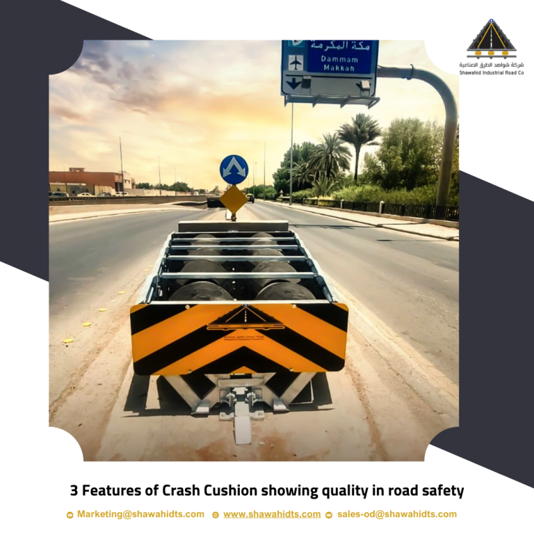 3 Features of Crash Cushion showing quality in road safety