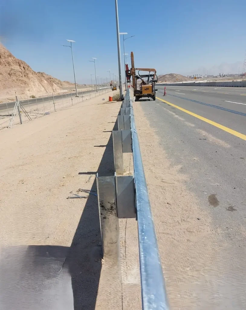The pillars of guardrail terminal