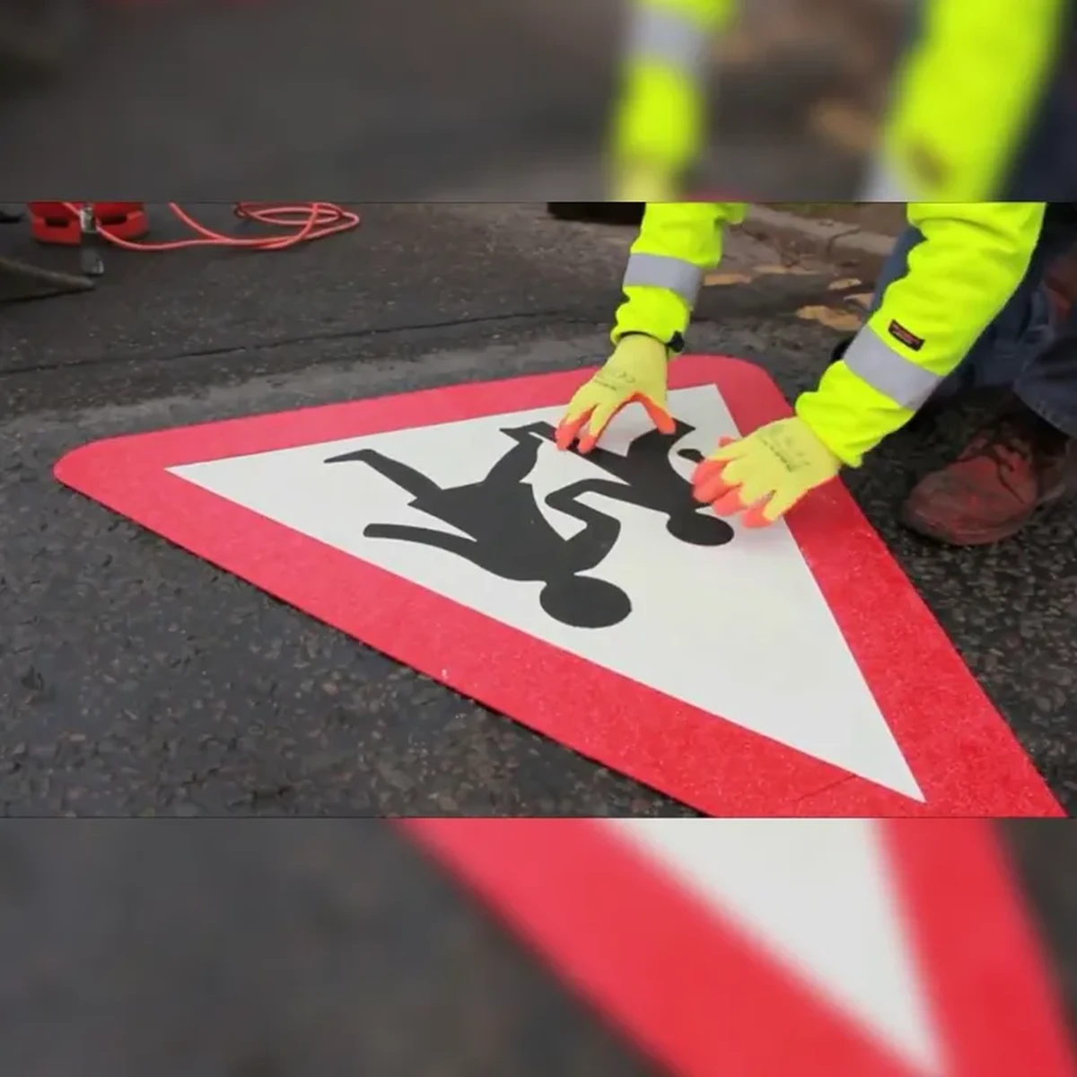 Preformed Thermal Road Markings 1 performed Road Markings