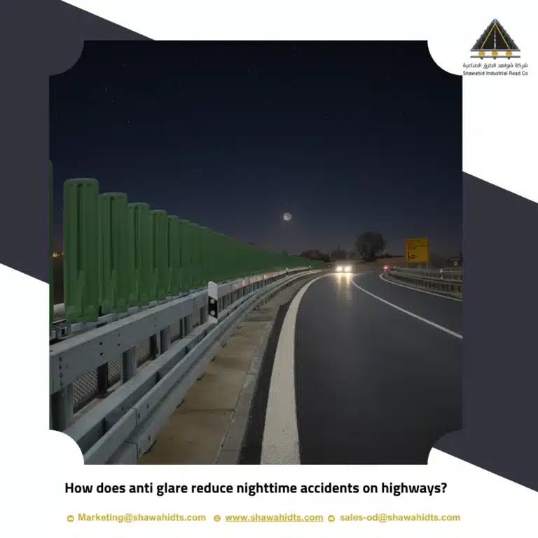 How does anti glare reduce nighttime accidents on highways?